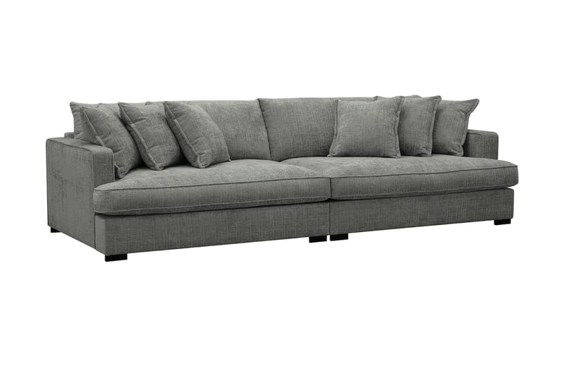 Rossita Lyx 4-sits Extra djup Soffa i Chenille - Grå - Möbler - Vardagsrum - Soffor - 4-sits soffor