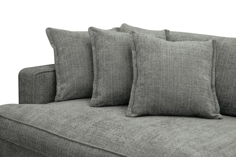 Rossita Lyx 4-sits Extra djup Soffa i Chenille - Grå - Möbler - Vardagsrum - Soffor - 4-sits soffor