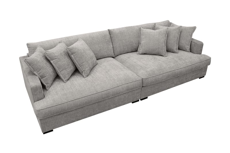 Rossita Lyx 4-sits Extra djup Soffa i Chenille - Ljusgrå - Möbler - Vardagsrum - Soffor - 4-sits soffor