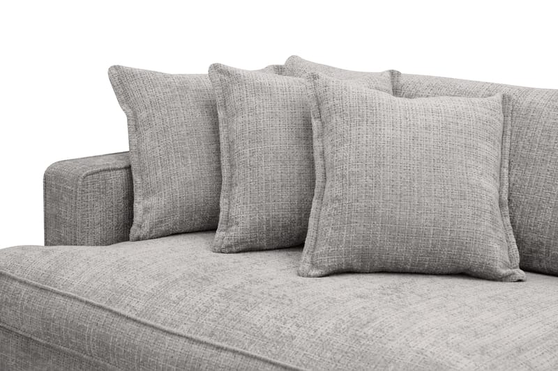 Rossita Lyx 4-sits Extra djup Soffa i Chenille - Ljusgrå - Möbler - Vardagsrum - Soffor - 4-sits soffor