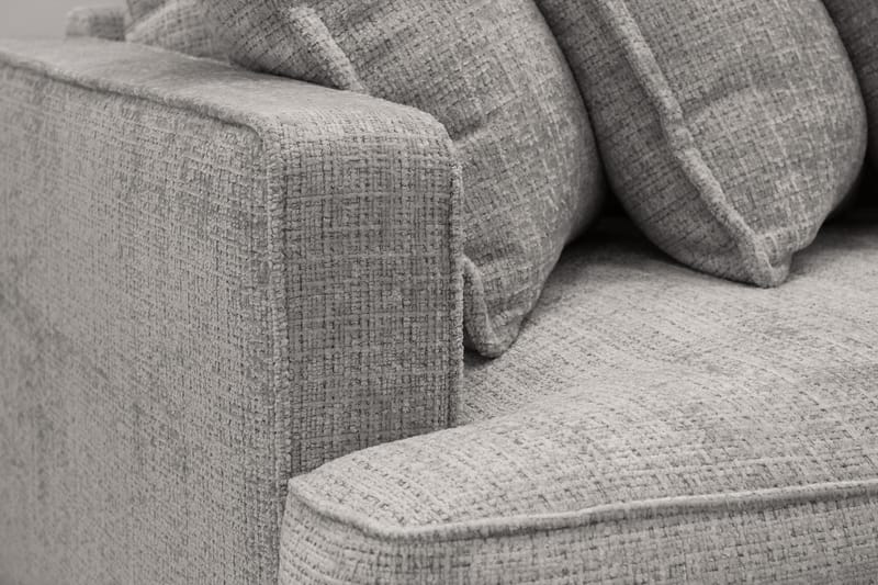 Rossita Lyx 4-sits Extra djup Soffa i Chenille - Ljusgrå - Möbler - Vardagsrum - Soffor - 4-sits soffor