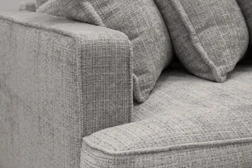 Rossita Lyx 4-sits Extra djup Soffa i Chenille - Ljusgrå - Möbler - Vardagsrum - Soffor - 4-sits soffor