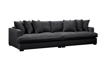 Rossita Lyx 4-sits Extra djup Soffa i Chenille - Svart - Möbler - Vardagsrum - Soffor - 4-sits soffor