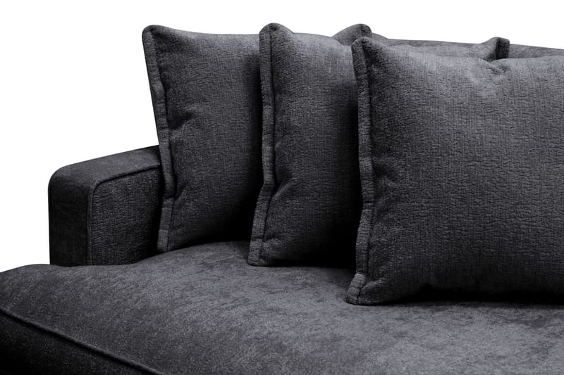 Rossita Lyx 4-sits Extra djup Soffa i Chenille - Svart - Möbler - Vardagsrum - Soffor - 4-sits soffor