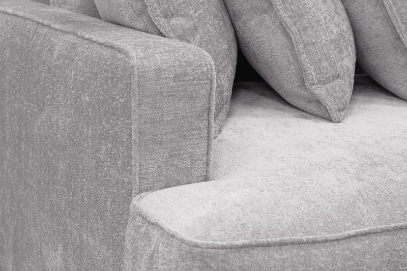 Rossita Lyx 4-sits Extra djup Soffa i Chenille - Trenza 03, Grå Chenille - Möbler - Vardagsrum - Soffor - 4-sits soffor