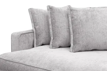 Rossita Lyx 4-sits Extra djup Soffa i Chenille - Trenza 03, Grå Chenille - Möbler - Vardagsrum - Soffor - 4-sits soffor