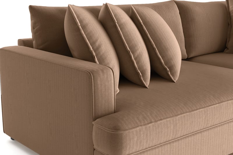 Rossita Lyx 4-sits Extra djup Soffa i Manchester - Brun - Möbler - Vardagsrum - Soffor - 4-sits soffor