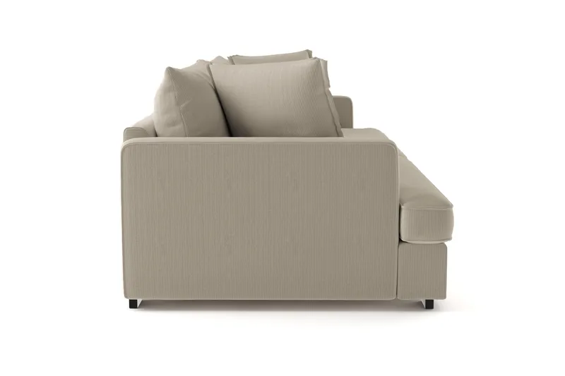 Rossita Lyx 4-sits Extra djup Soffa i Manchester - Greige - Möbler - Vardagsrum - Soffor - 4-sits soffor