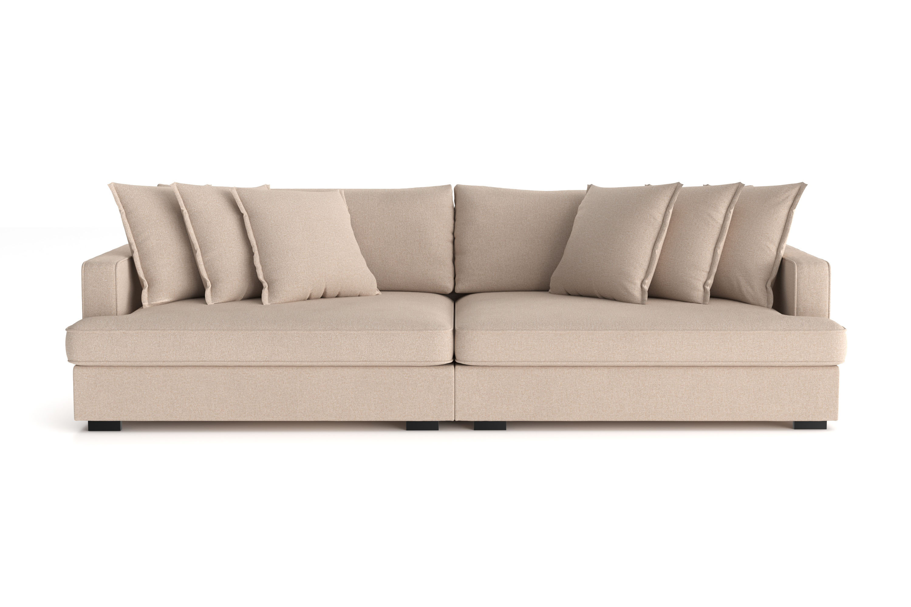rossita lyx 4-sits extra djup soffa i tyg - beige