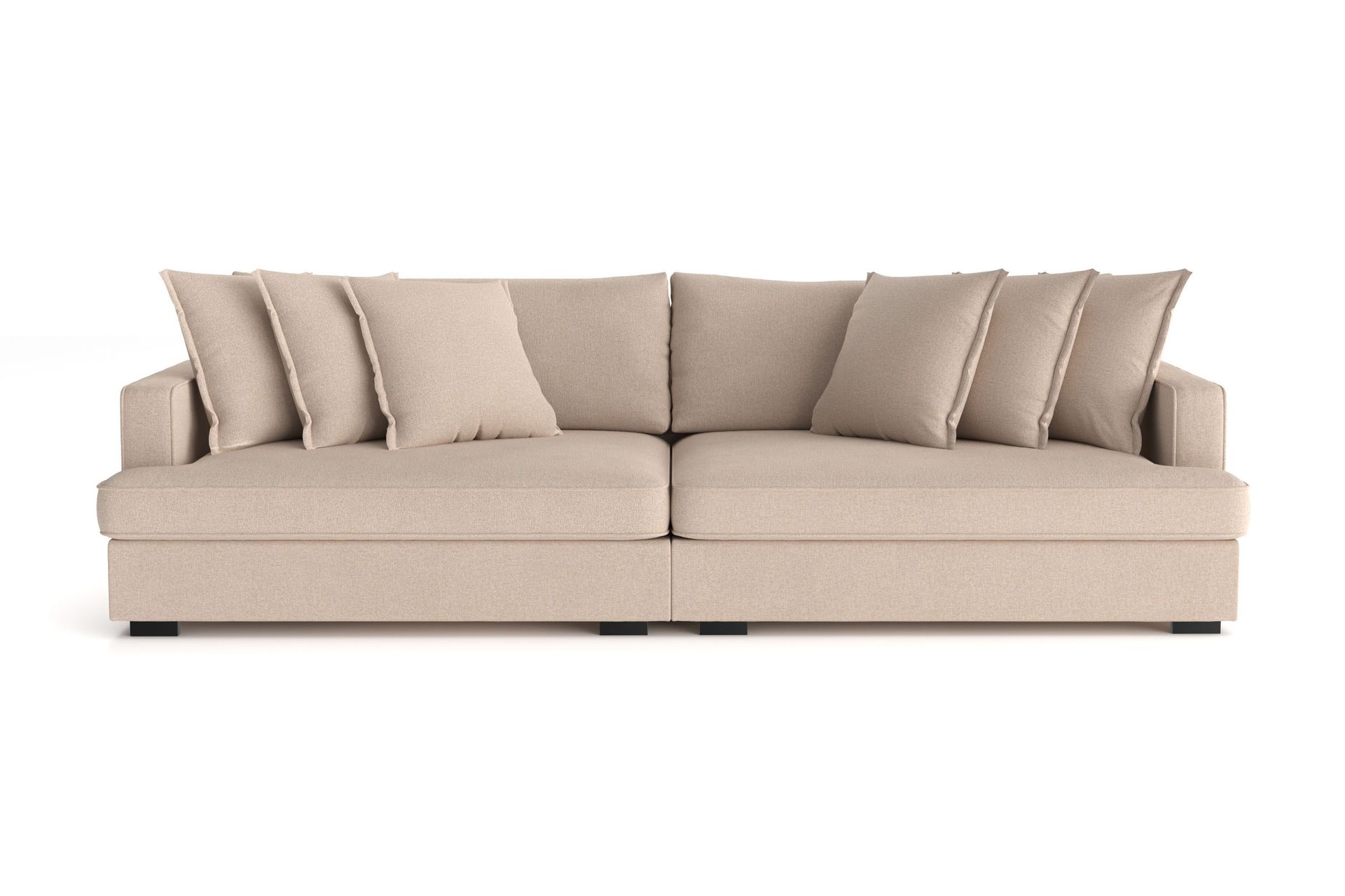 rossita lyx 4-sits extra djup soffa i tyg - beige
