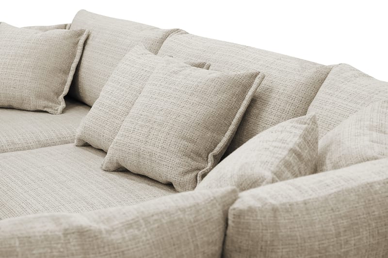 Rossita Lyx 4-sits Extra djup Soffa med Schäslong Höger - Beige Chenille - Möbler - Vardagsrum - Soffor - Divansoffa & schäslong