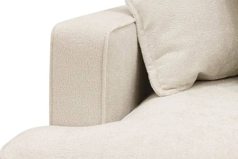Rossita Lyx 4-sits Extra djup Soffa med Schäslong Höger - Beige Chenille - Möbler - Vardagsrum - Soffor - Divansoffa & schäslong