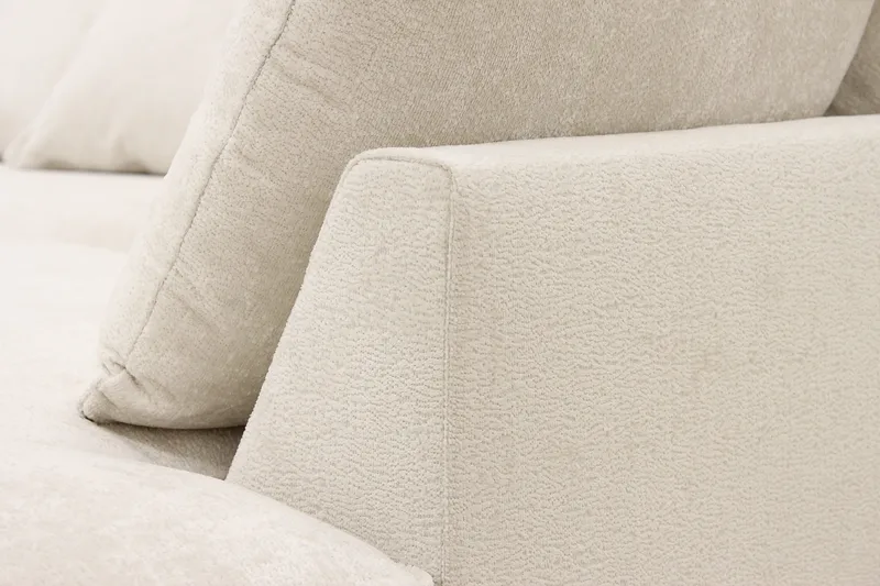 Rossita Lyx 4-sits Extra djup Soffa med Schäslong Höger - Beige Chenille - Möbler - Vardagsrum - Soffor - Divansoffa & schäslong
