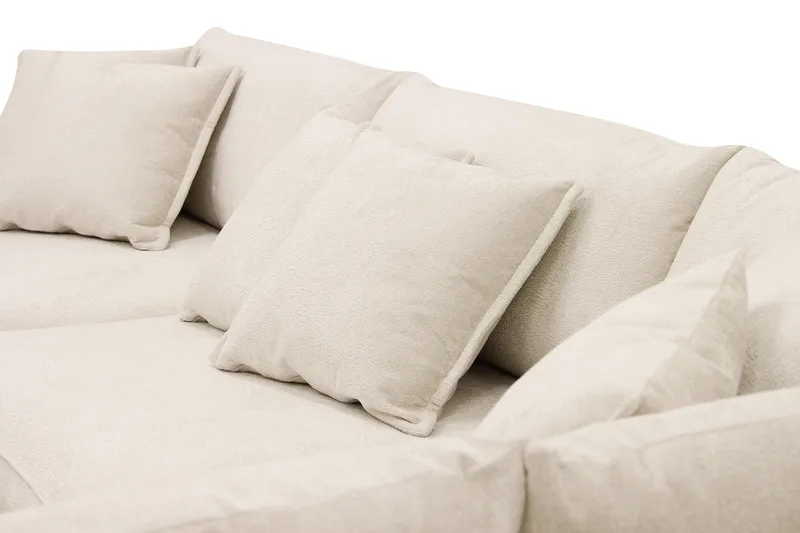 Rossita Lyx 4-sits Extra djup Soffa med Schäslong Höger - Beige Chenille - Möbler - Vardagsrum - Soffor - Divansoffa & schäslong