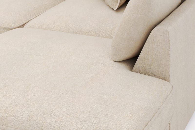 Rossita Lyx 4-sits Extra djup Soffa med Schäslong Höger - Beige Chenille - Möbler - Vardagsrum - Soffor - Sammetssoffor