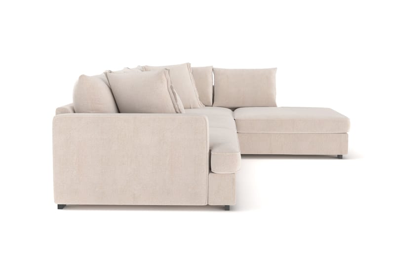 Rossita Lyx 4-sits Extra djup Soffa med Schäslong Höger - Beige Chenille - Möbler - Vardagsrum - Soffor - Sammetssoffor