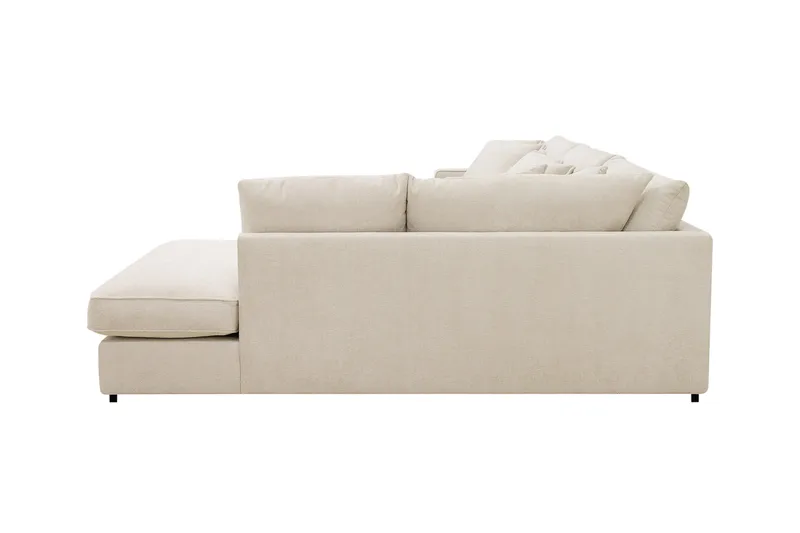 Rossita Lyx 4-sits Extra djup Soffa med Schäslong Höger - Beige Chenille - Möbler - Vardagsrum - Soffor - Divansoffa & schäslong