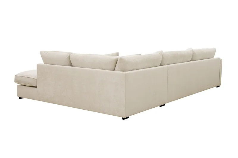 Rossita Lyx 4-sits Extra djup Soffa med Schäslong Höger - Beige Chenille - Möbler - Vardagsrum - Soffor - Divansoffa & schäslong