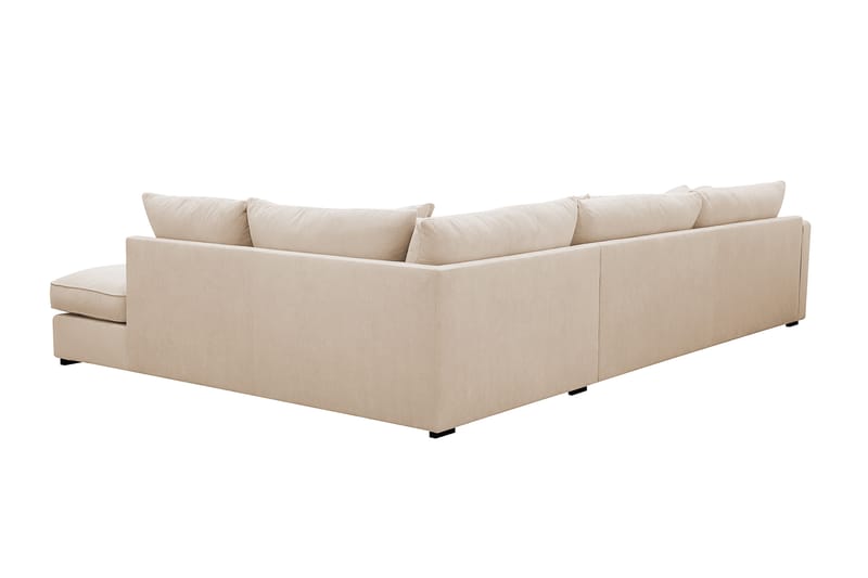 Rossita Lyx 4-sits Extra djup Soffa med Schäslong Höger - Beige Manchester - Möbler - Vardagsrum - Soffor - Divansoffa & schäslong