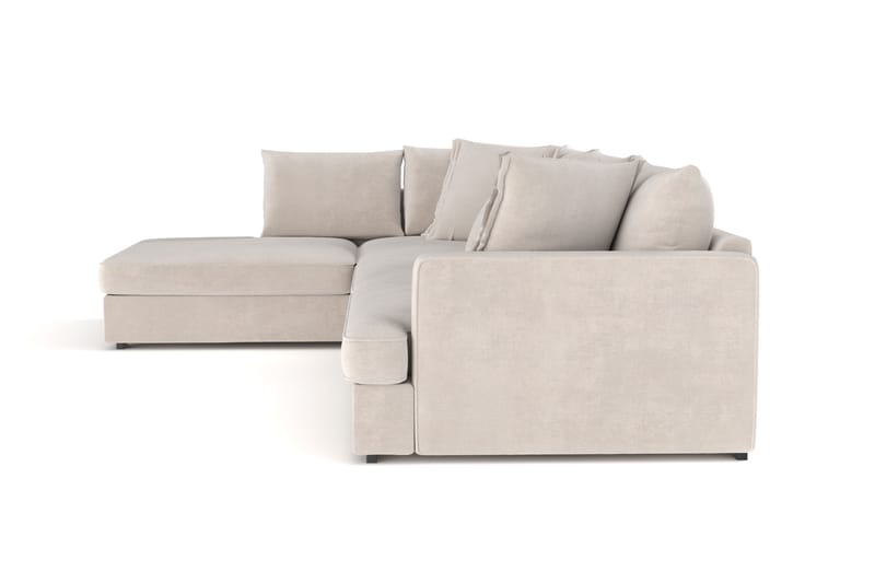 Rossita Lyx 4-sits Extra djup Soffa med Schäslong Höger - Beige Tyg - Möbler - Vardagsrum - Soffor - Divansoffa & schäslong