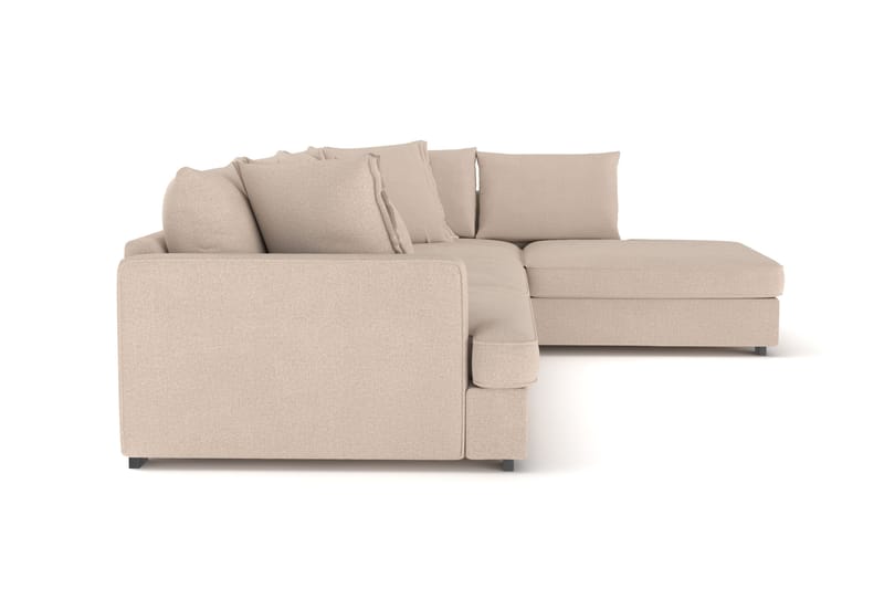 Rossita Lyx 4-sits Extra djup Soffa med Schäslong Höger - Beige Tyg - Möbler - Vardagsrum - Soffor - Divansoffa & schäslong
