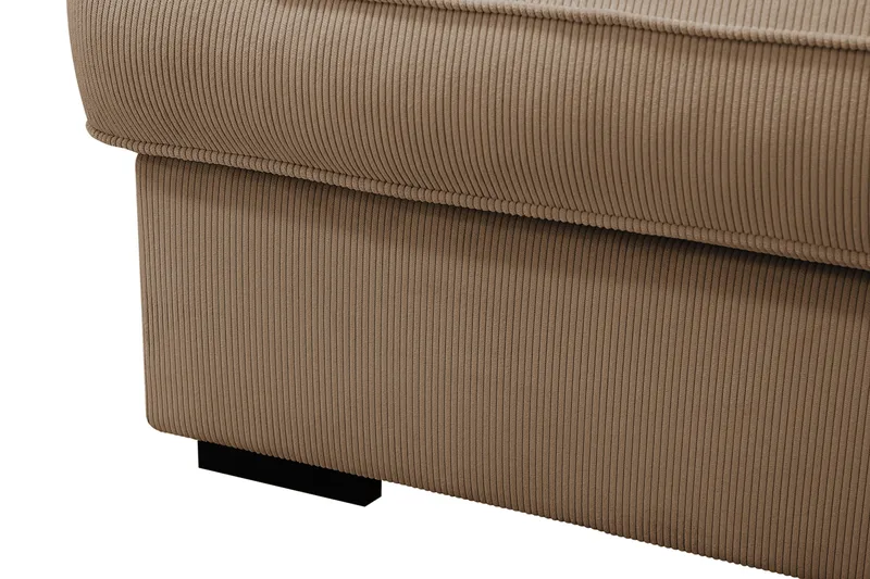 Rossita Lyx 4-sits Extra djup Soffa med Schäslong Höger - Brun Manchester - Möbler - Vardagsrum - Soffor - Divansoffa & schäslong