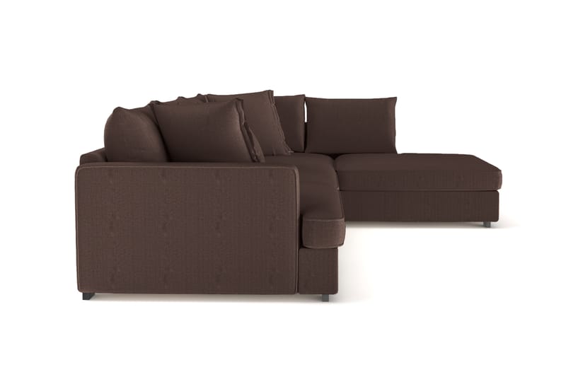 Rossita Lyx 4-sits Extra djup Soffa med Schäslong Höger - Brun Manchester - Möbler - Vardagsrum - Soffor - Sammetssoffor