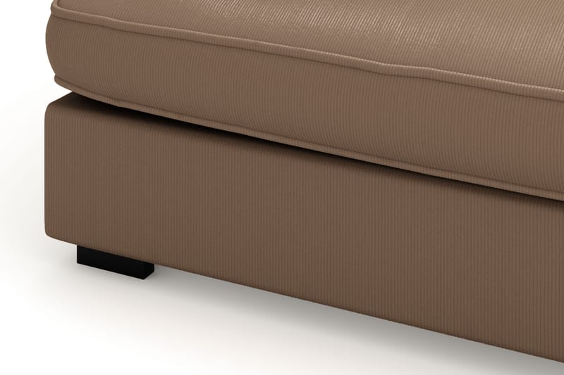 Rossita Lyx 4-sits Extra djup Soffa med Schäslong Höger - Brun Manchester - Möbler - Vardagsrum - Soffor - Sammetssoffor