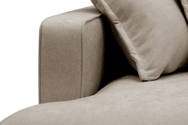 Rossita Lyx 4-sits Extra djup Soffa med Schäslong Höger - Brun Tyg - Möbler - Vardagsrum - Soffor - Divansoffa & schäslong