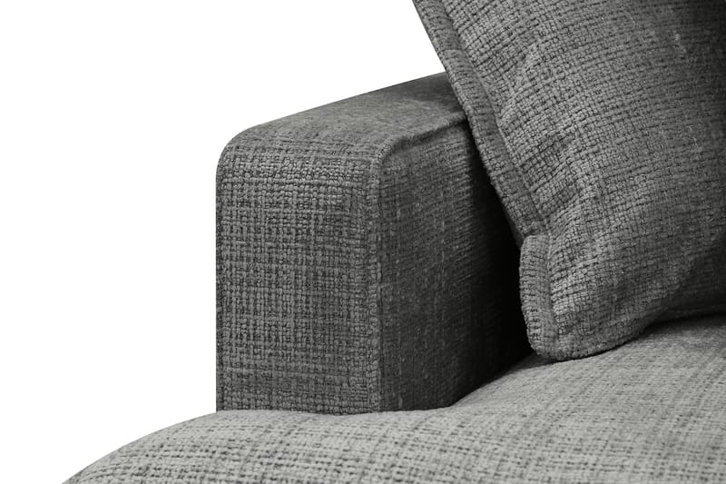 Rossita Lyx 4-sits Extra djup Soffa med Schäslong Höger - Grå Chenille - Möbler - Vardagsrum - Soffor - Divansoffa & schäslong