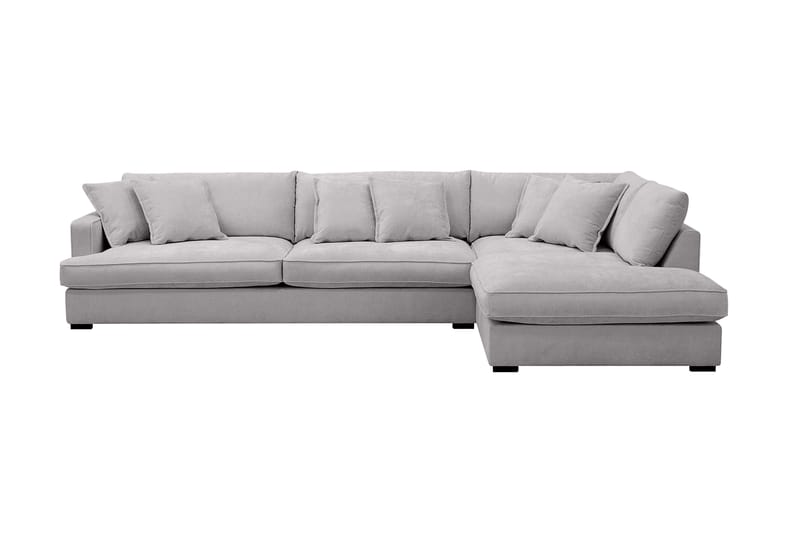 Rossita Lyx 4-sits Extra djup Soffa med Schäslong Höger - Grå Chenille - Möbler - Vardagsrum - Soffor - Divansoffa & schäslong