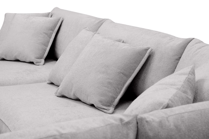 Rossita Lyx 4-sits Extra djup Soffa med Schäslong Höger - Grå Chenille - Möbler - Vardagsrum - Soffor - Divansoffa & schäslong
