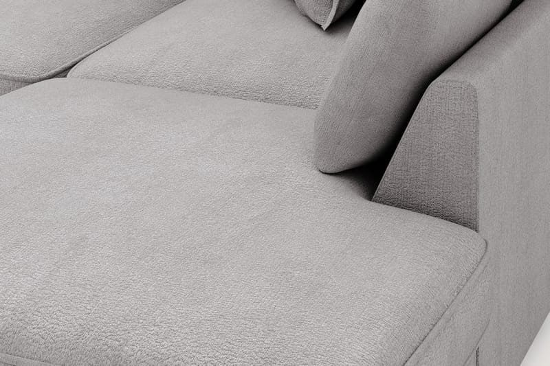 Rossita Lyx 4-sits Extra djup Soffa med Schäslong Höger - Grå Chenille - Möbler - Vardagsrum - Soffor - Sammetssoffor