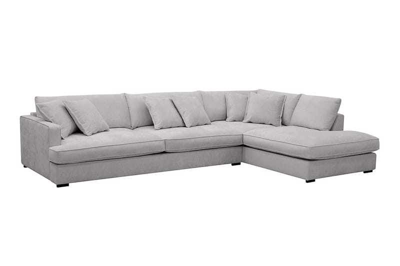 Rossita Lyx 4-sits Extra djup Soffa med Schäslong Höger - Grå Chenille - Möbler - Vardagsrum - Soffor - Divansoffa & schäslong