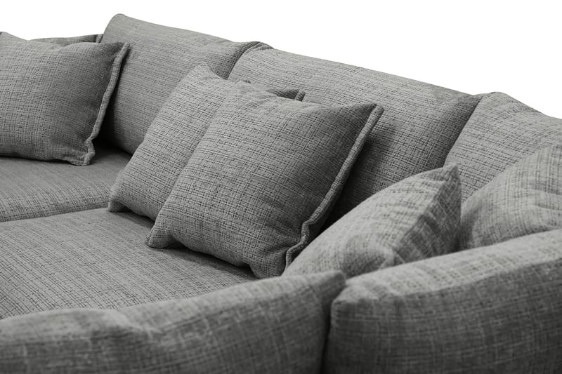 Rossita Lyx 4-sits Extra djup Soffa med Schäslong Höger - Grå Chenille - Möbler - Vardagsrum - Soffor - Divansoffa & schäslong