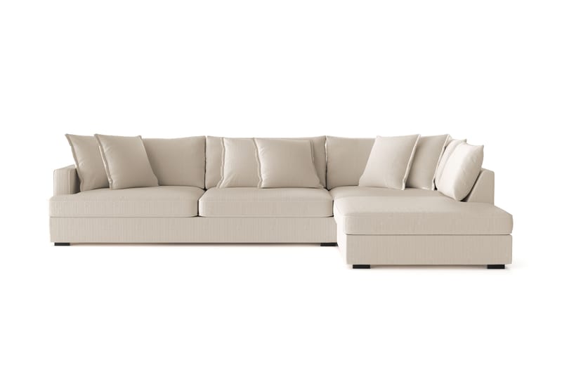 Rossita Lyx 4-sits Extra djup Soffa med Schäslong Höger - Grå Manchester - Möbler - Vardagsrum - Soffor - Sammetssoffor