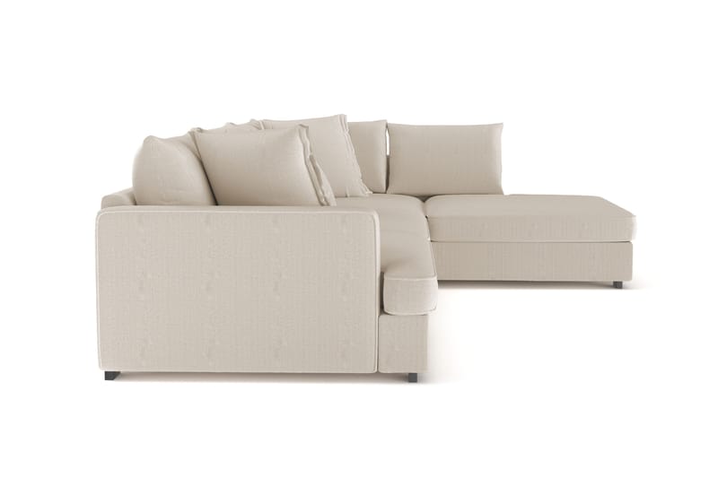 Rossita Lyx 4-sits Extra djup Soffa med Schäslong Höger - Grå Manchester - Möbler - Vardagsrum - Soffor - Sammetssoffor