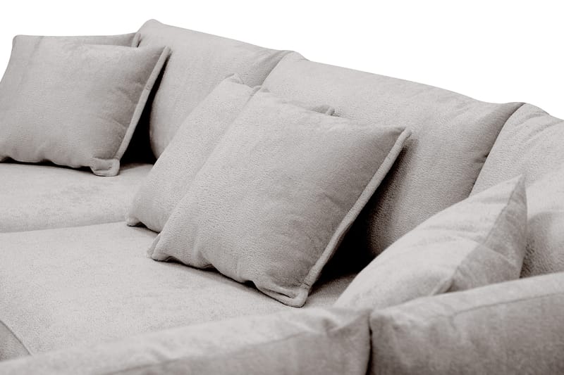 Rossita Lyx 4-sits Extra djup Soffa med Schäslong Höger - Grå/Brun Chenille - Möbler - Vardagsrum - Soffor - Divansoffa & schäslong