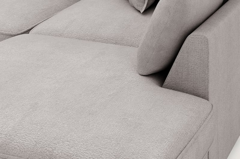 Rossita Lyx 4-sits Extra djup Soffa med Schäslong Höger - Grå/Brun Chenille - Möbler - Vardagsrum - Soffor - Sammetssoffor