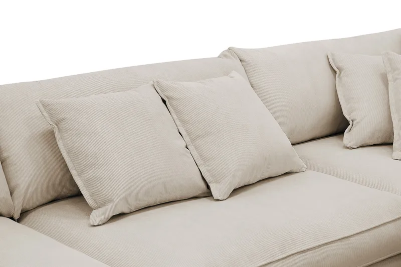 Rossita Lyx 4-sits Extra djup Soffa med Schäslong Höger - Greige Manchester - Möbler - Vardagsrum - Soffor - Divansoffa & schäslong