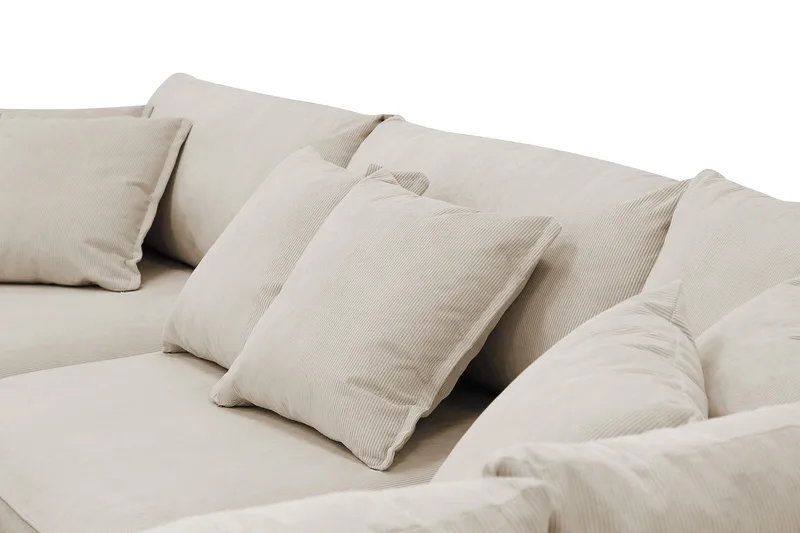 Rossita Lyx 4-sits Extra djup Soffa med Schäslong Höger - Greige Manchester - Möbler - Vardagsrum - Soffor - Divansoffa & schäslong