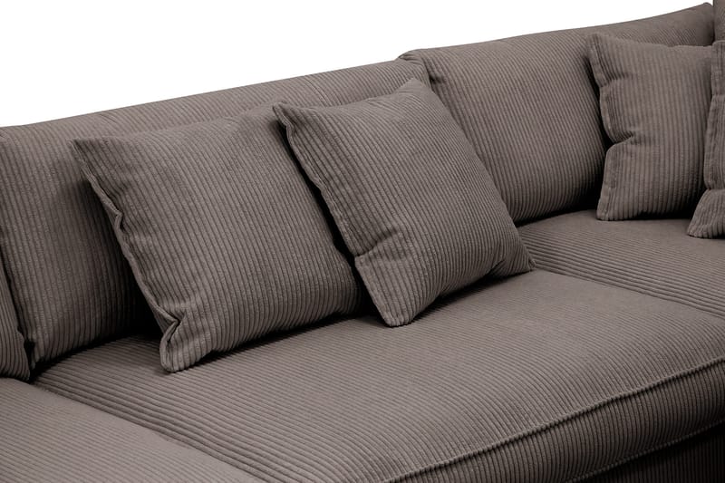 Rossita Lyx 4-sits Extra djup Soffa med Schäslong Höger - Mörkgrå Manchester - Möbler - Vardagsrum - Soffor - Divansoffa & schäslong