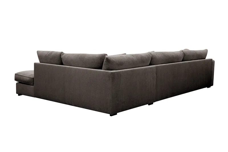 Rossita Lyx 4-sits Extra djup Soffa med Schäslong Höger - Mörkgrå Manchester - Möbler - Vardagsrum - Soffor - Divansoffa & schäslong
