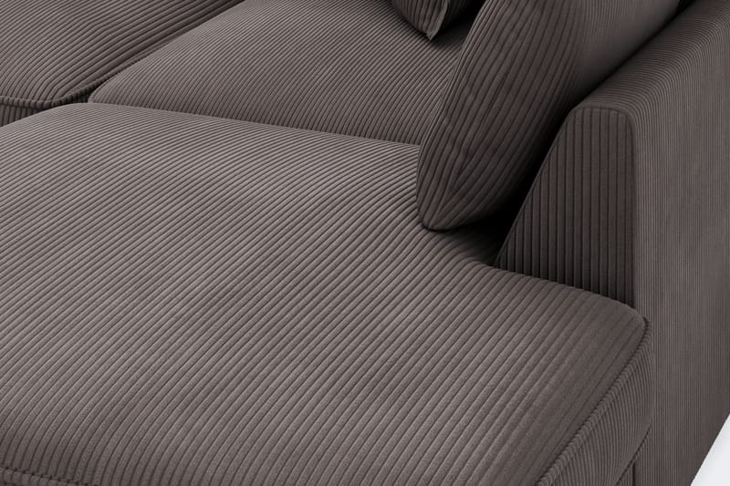 Rossita Lyx 4-sits Extra djup Soffa med Schäslong Höger - Mörkgrå Manchester - Möbler - Vardagsrum - Soffor - Sammetssoffor