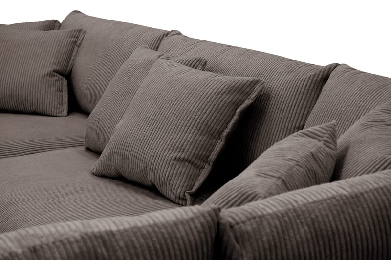 Rossita Lyx 4-sits Extra djup Soffa med Schäslong Höger - Mörkgrå Manchester - Möbler - Vardagsrum - Soffor - Divansoffa & schäslong