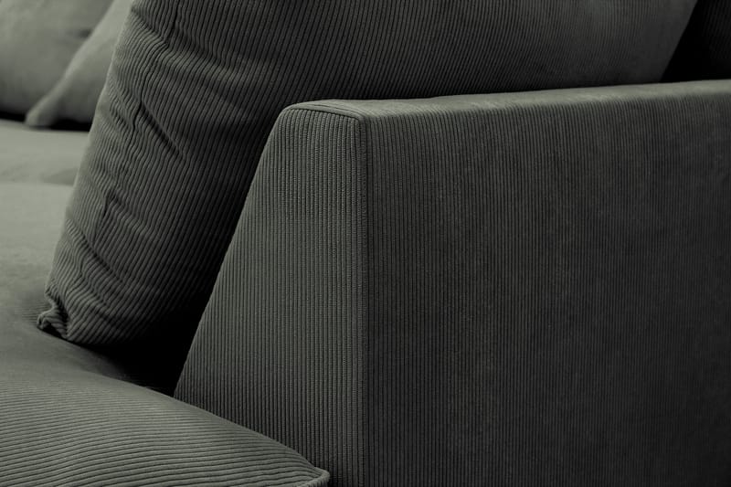 Rossita Lyx 4-sits Extra djup Soffa med Schäslong Höger - Mörkgrön Manchester - Möbler - Vardagsrum - Soffor - Sammetssoffor