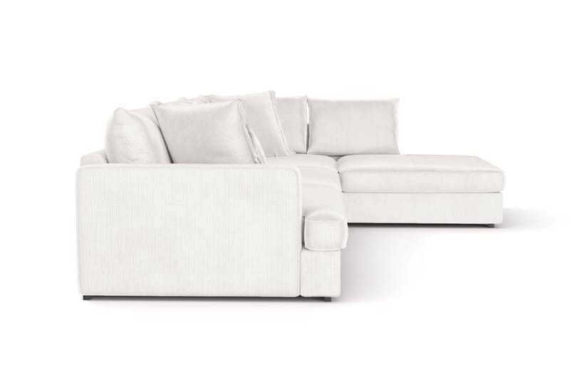 Rossita Lyx 4-sits Extra djup Soffa med Schäslong Höger - Offwhite Manchester - Möbler - Vardagsrum - Soffor - Sammetssoffor