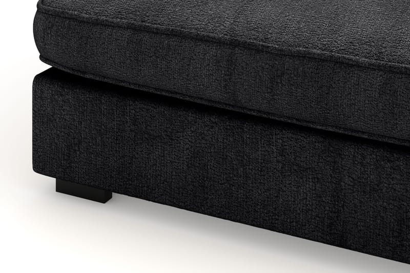 Rossita Lyx 4-sits Extra djup Soffa med Schäslong Höger - Svart Chenille - Möbler - Vardagsrum - Soffor - Sammetssoffor