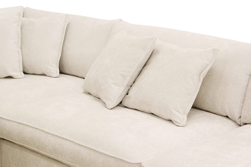 Rossita Lyx 4-sits Extra djup Soffa med Schäslong Vänster - Beige Chenille - Möbler - Vardagsrum - Soffor - Divansoffa & schäslong