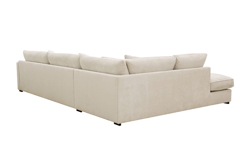 Rossita Lyx 4-sits Extra djup Soffa med Schäslong Vänster - Beige Chenille - Möbler - Vardagsrum - Soffor - Sammetssoffor